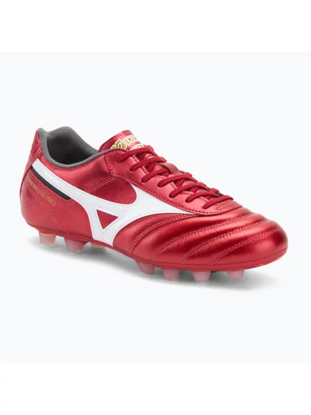 Încălțăminte de fotbal pentru bărbați Mizuno Morelia II Pro FG morelia red/white/black alb