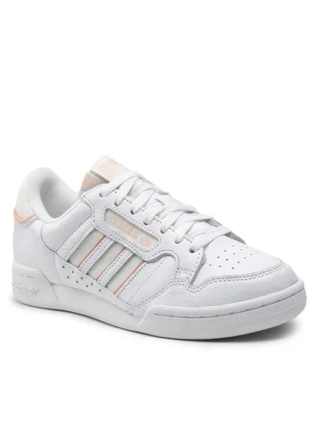 Pruhované tenisky Adidas Continental 80 biela