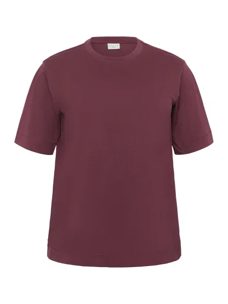 KAFFE CURVE Tričko KCMina bordó