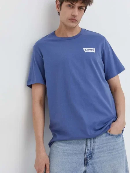 Levi's t-shirt ανδρικό GRAPHIC CREWNECK μπλε