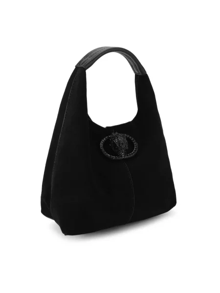 Torebka hobo Kurt Geiger zamszowa czarna