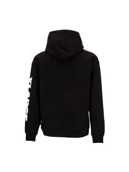 Bluza z kapturem Iuter z kapturem z logo czarna