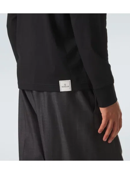 Tricou Moncler din jerseu negru
