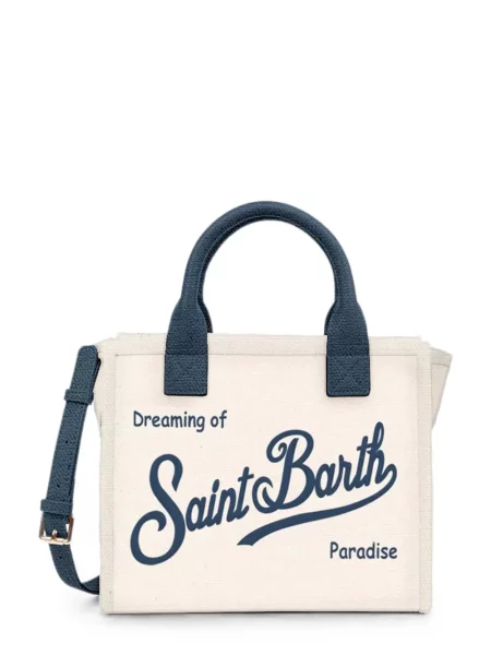 Geantă shopper Mc2 Saint Barth din piele cu imagine