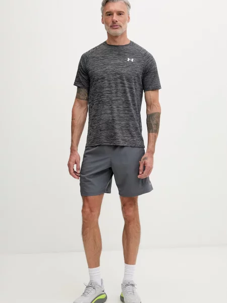 Under Armour tréningové tričko pánske Tech Textured sivá