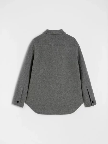 Geacă Jil Sander de lână gri