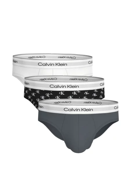 Chiloți multipac Calvin Klein cu imagine alb