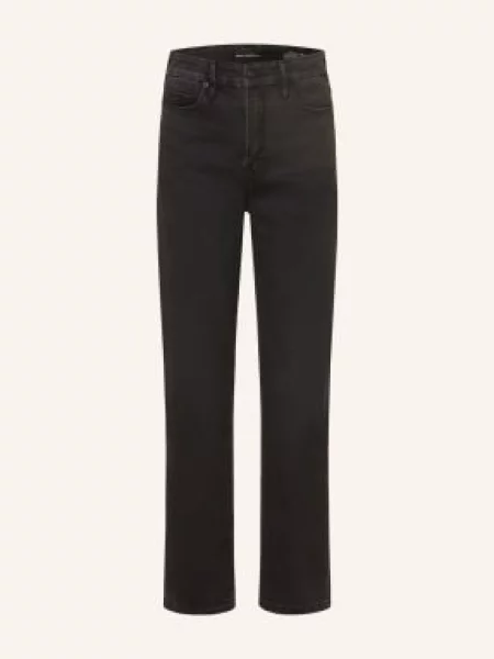 Good American Proste Dżinsy Good True schwarz czarne