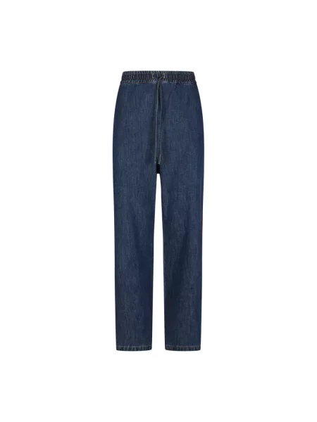 Jeansy straight leg Valentino niebieskie
