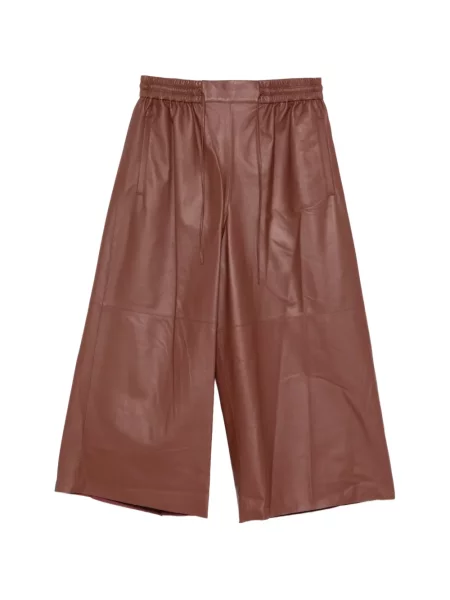 Șnur de strângere pantaloni Yves Salomon din piele maro