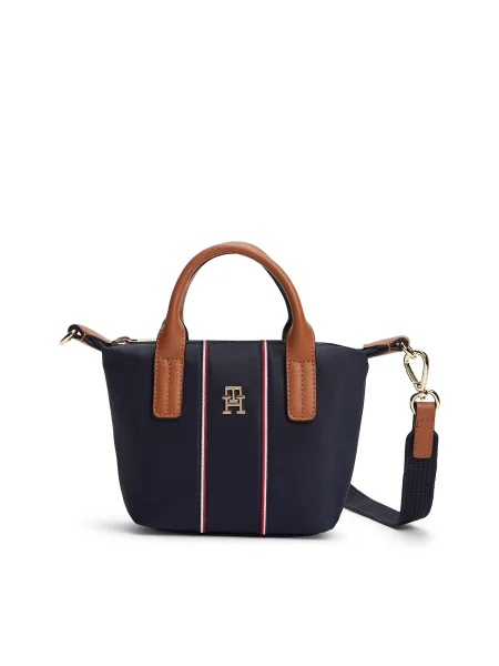 Tommy Hilfiger Torbica Popette Micro Tote Corp Tamnoplava plava