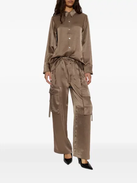Cargo stiliaus kelnės Citizens Of Humanity satino ruda