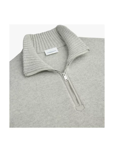 Sweter z golfem Profuomo szary
