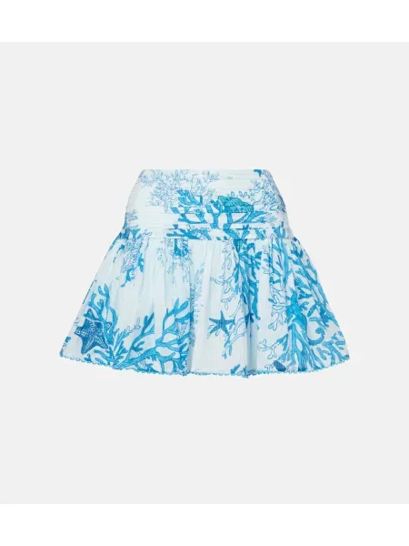 Fustă Poupette St Barth cu imagine albastru