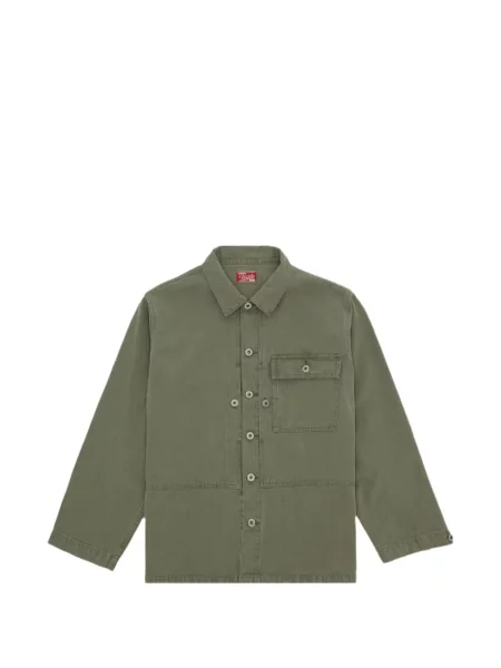 Риза Fortela с десен рибена кост зелено