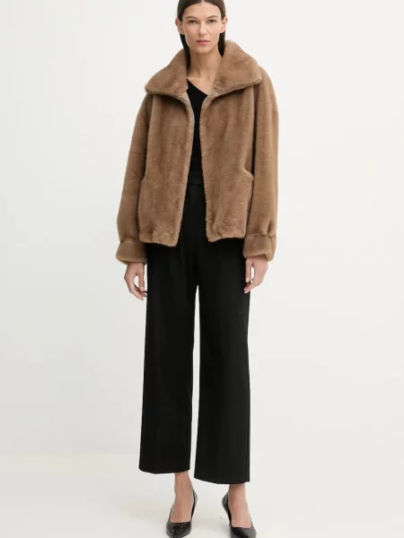 Куртка Answear.LAB демісезонна oversize бежевий