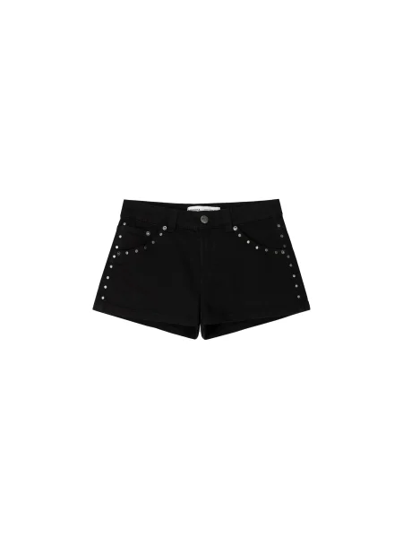 Bershka Hlače črna