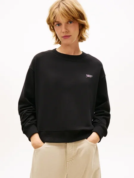 Geacă de blugi Tommy Jeans negru