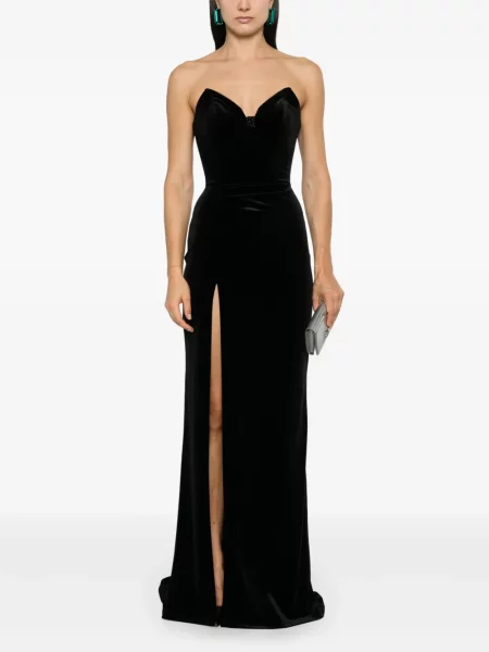 Rochie maxi Cristallini de costum negru