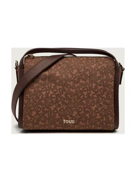Tous Geantă pe umăr TOUS Kaos Mini Lines maro