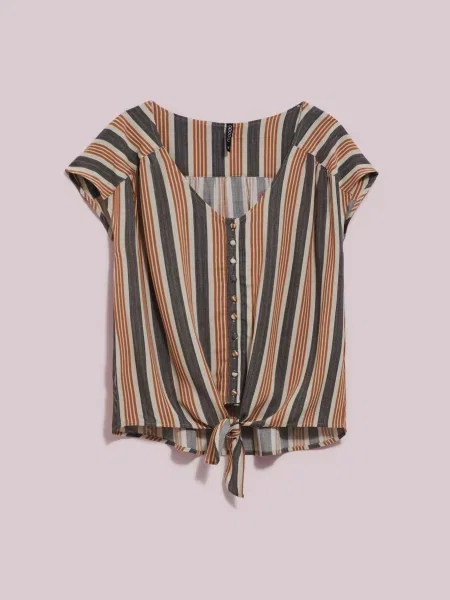 Koszula w paski Marisse biała