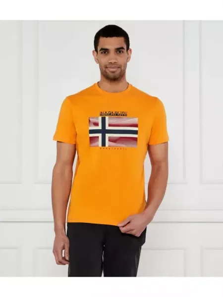 Napapijri Tricou Lari | Relaxed fit portocaliu