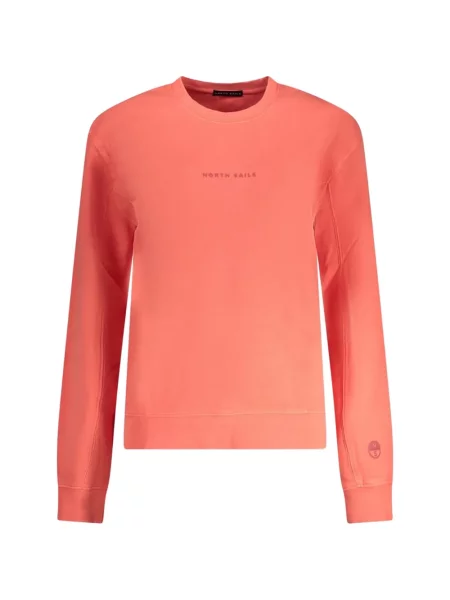 Hanorac crewneck North Sails cu imagine cu decolteu rotund roz