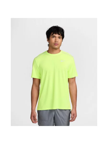 Koszulka damska Nike Miler Dri-FIT z krótkim rękawem fluorescencyjny S żółty