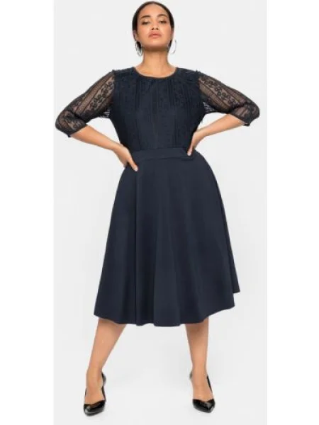 SHEEGO Rochie de cocktail noapte albastru