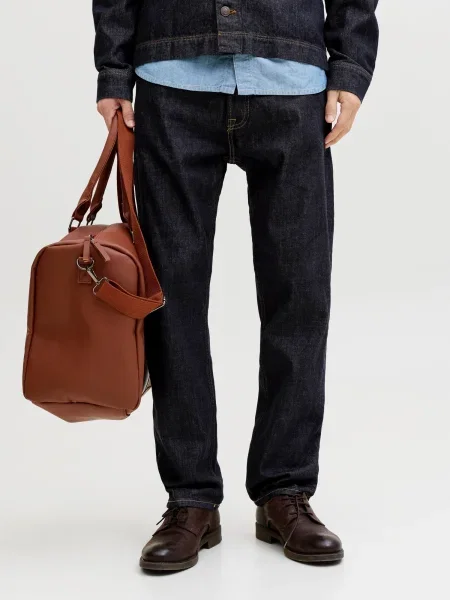 JACK & JONES Kavbojke JJICHRIS JJORGINAL temno modra