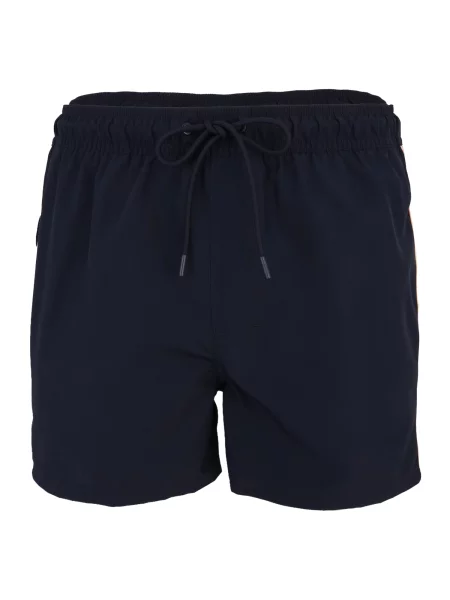 Calvin Klein Swimwear Șorturi de baie Drawstring albastru închis / gri deschis / portocaliu caisă negru