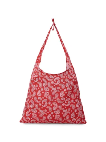 Geantă shopper Tomboy cu imagine cu model paisley roșu