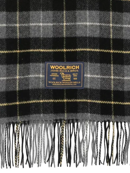 Pledas šalikas Woolrich su kutais pilka