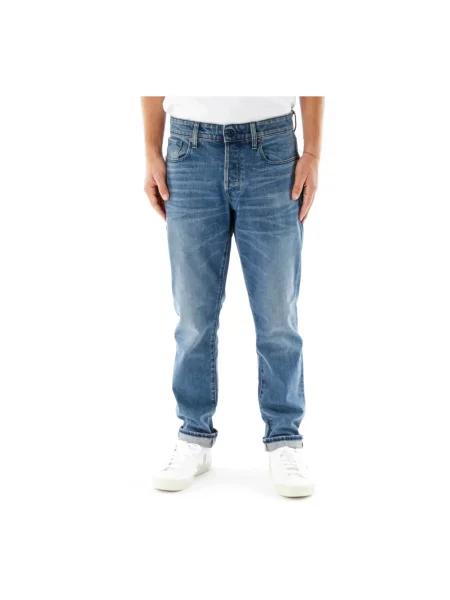 Jeansy straight leg G-star Raw niebieskie