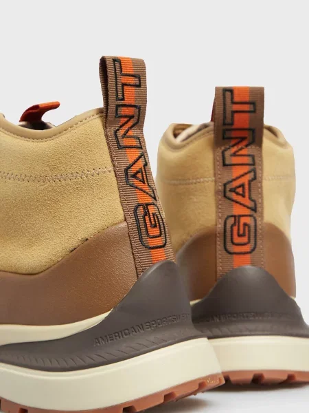 Замшевые ботинки Gant бежевые