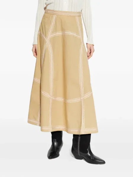 Fustă midi Ulla Johnson până la genunchi