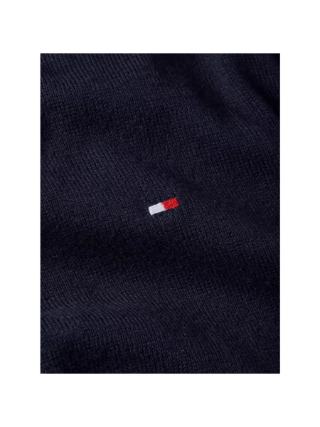 Sweter Tommy Hilfiger z kaszmiru niebieski