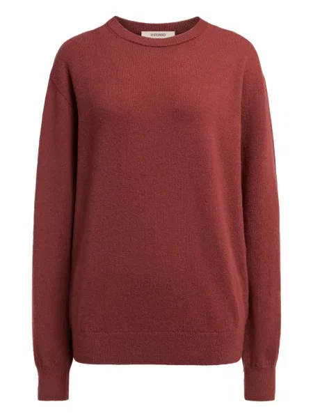 Pulover 12 Storeez din cașmir cu decolteu rotund roșu