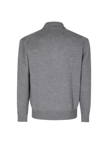 Sweter Paolo Pecora wełniany szary