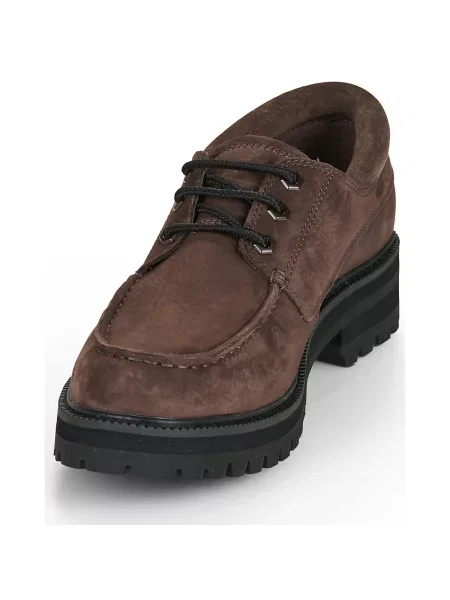 Pantofi Timberland cu șireturi din nubuc maro