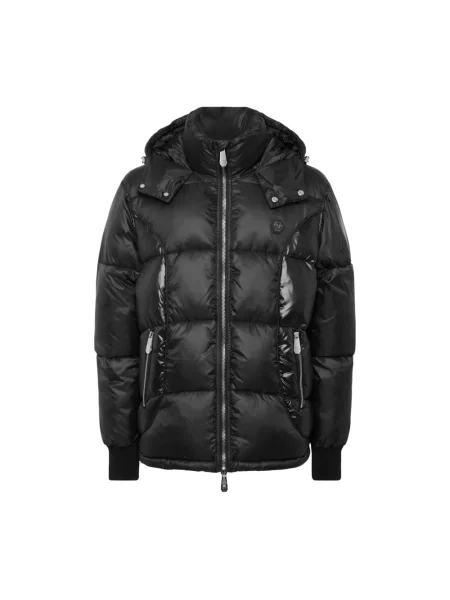 Kurtka Philipp Plein z kapturem czarna