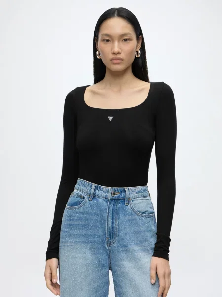 GUESS Košeľové body LARISSA' čierna
