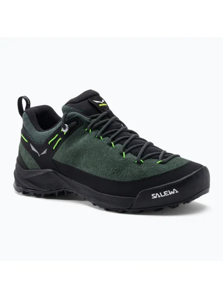 Cizme de drumeție pentru bărbați Salewa Wildfire Leather verde