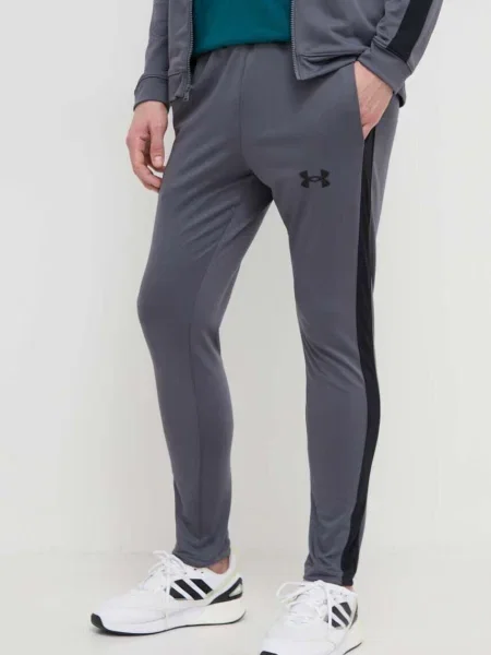 Dres Under Armour UA Knit Track Suit castlerock/black szary