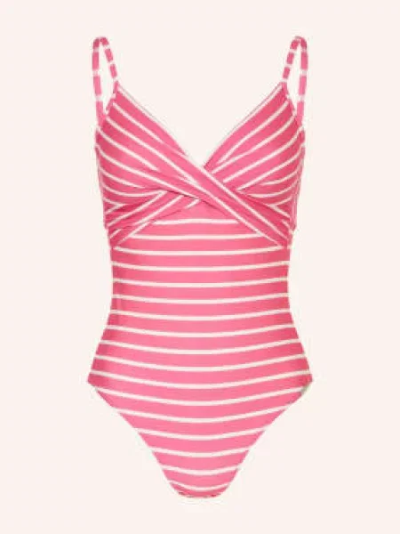 Lidea Strój Kąpielowy Line Up pink biały