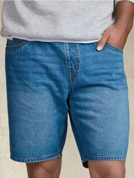 Sinsay Džínové kraťasy jogger modrá