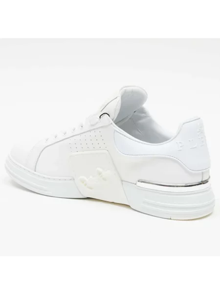 Sneakersy Philipp Plein skórzane białe