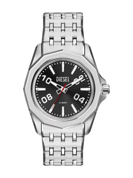 DIESEL Ceas analogic STINGER / argintiu negru