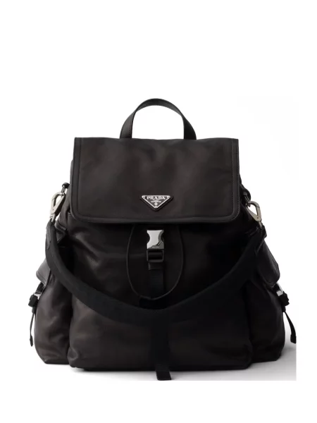 Rucsac Prada din piele negru