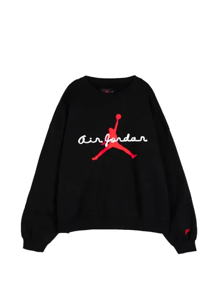 Hanorac crewneck Jordan cu decolteu rotund negru